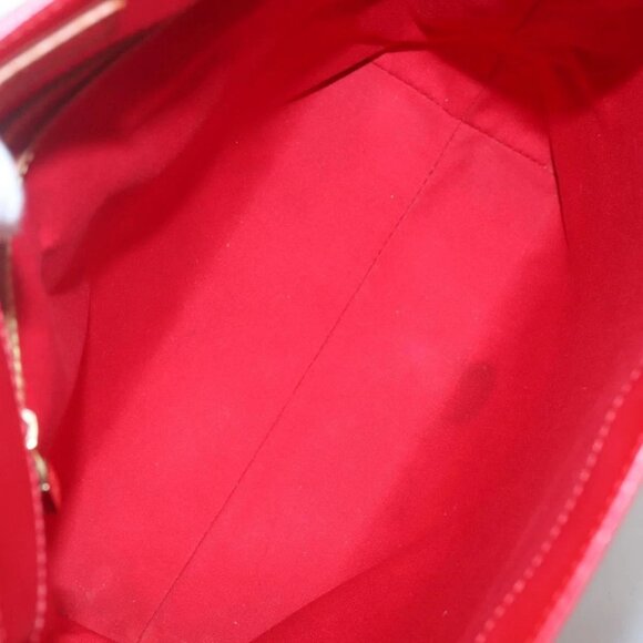 LOUIS VUITTON Monogram Vernis Reade MM Hand Bag Red Rouge M91086 LV Auth ti3239 - Picture 10 of 16